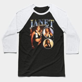 Janet Jackson Vintage Tour Concert Baseball T-Shirt